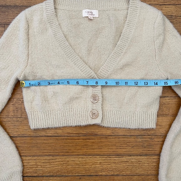 Camila Coelho Toni Cardigan Cropped Button Knit - Picture 6 of 7